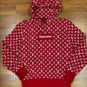 LV supreme hoodie